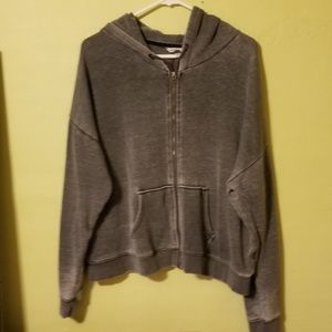 AE slouchy zip up